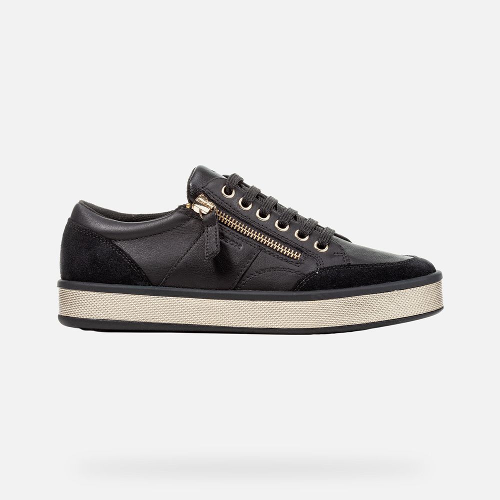 Geox Sneakers Black Leelù - Geox Womens Shoes - VLGNJE319